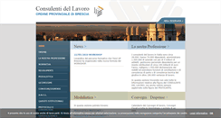 Desktop Screenshot of consulentidellavoro.bs.it