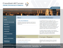 Tablet Screenshot of consulentidellavoro.bs.it