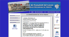 Desktop Screenshot of consulentidellavoro.ts.it