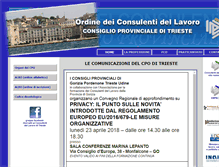 Tablet Screenshot of consulentidellavoro.ts.it