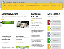 Tablet Screenshot of consulentidellavoro.me.it